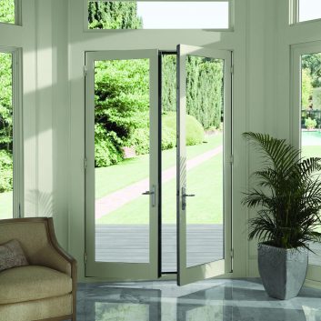 French doors leading to patio